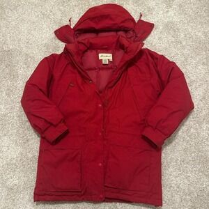 Rare 90s Vintage Eddie Bauer Gore-Tex Parka Coat | Red | Large